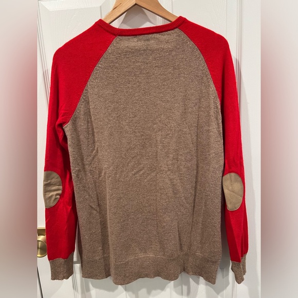 JCREW side button up color block sweater - Picture 3 of 8